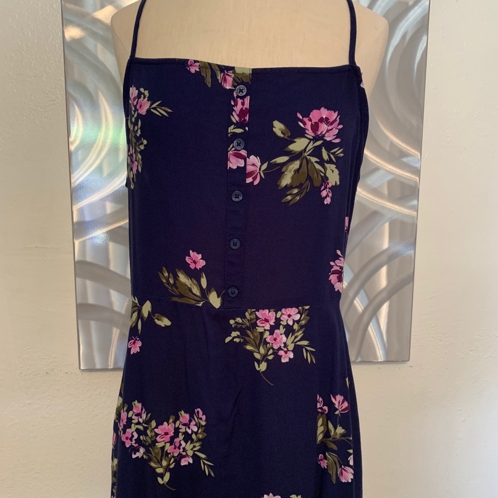 🌸Navy Blue Floral Summer Dress🌸